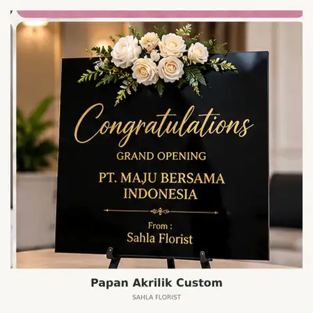 Papan Bunga Akrilik Heaven Memorial Park